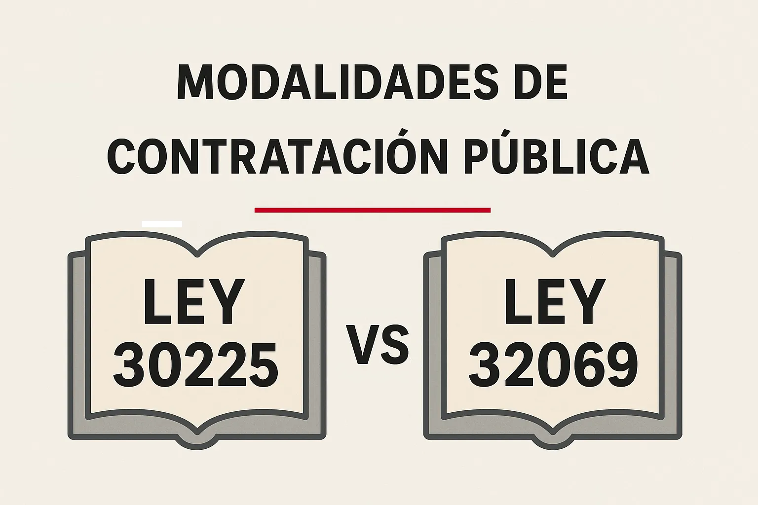Modalidades de contratación pública en el Perú: Ley 30225 vs. Ley 32069